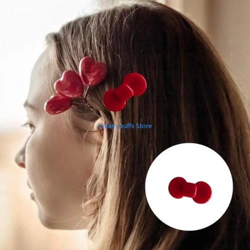 50LE Gancho de cabelo redondo com laço de resina e detalhe de letra, design simples para mulher