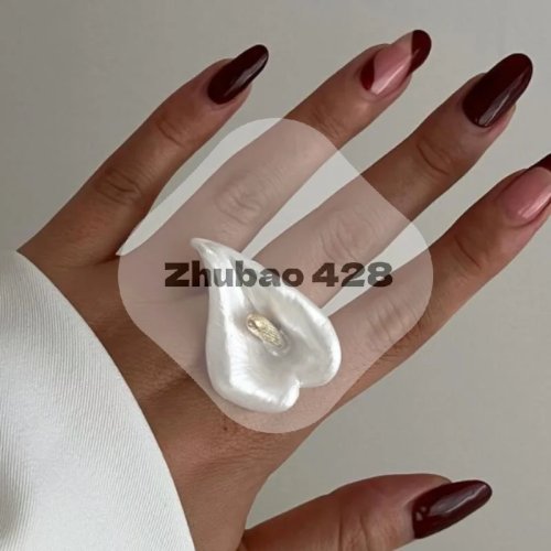Anillo de cala vintage para mujer, esmalte de colores, dorado con efecto aceite, ajustable, joyería regalo