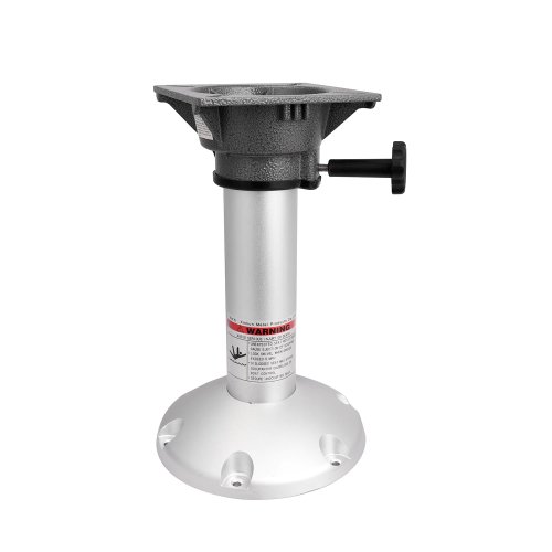 Aluminium voetstuk voor bootstoel vast 11", 13", 15" - Hoogwaardige stoelbasis voor boten