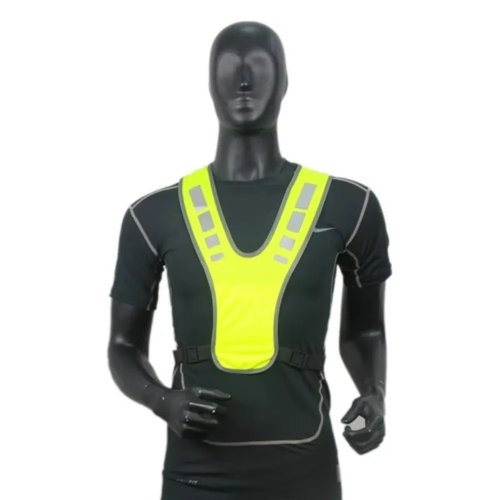 Chaleco reflectante de alta visibilidad para correr, ajustable