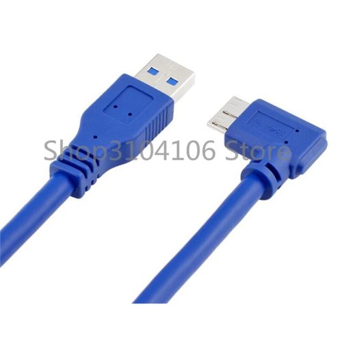 Кабель Micro B USB 3.0 з кутом 90 градусів, 60см/100см (2фт/3фт), сумісний із зовнішніми жорсткими дисками WD Seagate Toshiba Sony ADATA