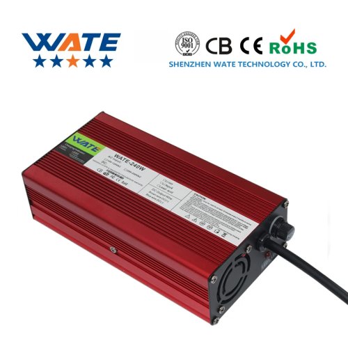 50,4V 4A Li-Ion Ladegerät für 44,4V 12S Lithium-Akku, Aluminiumgehäuse mit Lüfter