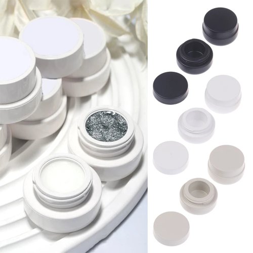 2-2.5ml Light-Proof Nail Gel Jar, Nail Polish Holder Case, Portable Plastic Manicure Organizer