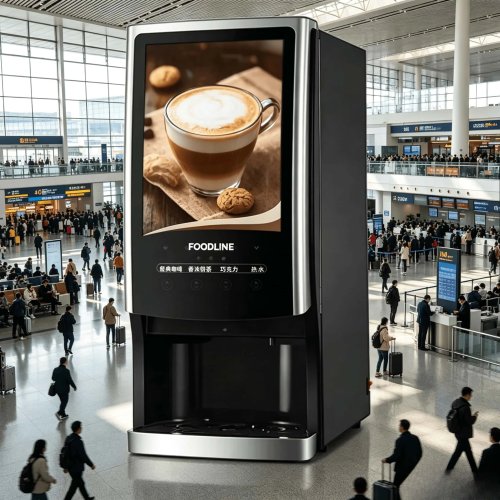 Coffee Vending Machine with Powder Box – Latte & Cappuccino