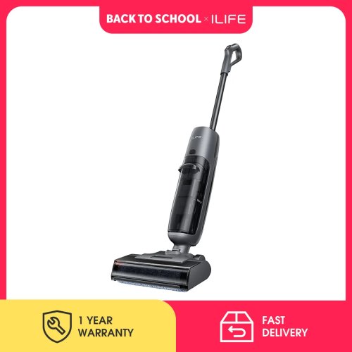 ILIFE W90 Pro Laveur de sols intelligent sans fil humide et sec avec aspiration de 7000 Pa, auto-nettoyage en 1 minute, grand réservoir d'eau double