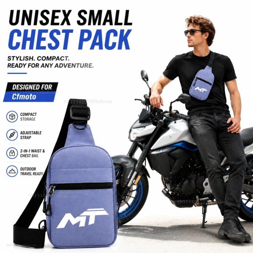 Motorrad 2-in-1 Gürteltasche und Brusttasche, multifunktionale Outdoor-Reisetasche für CFMOTO 450MT 650MT 700MT 800MT