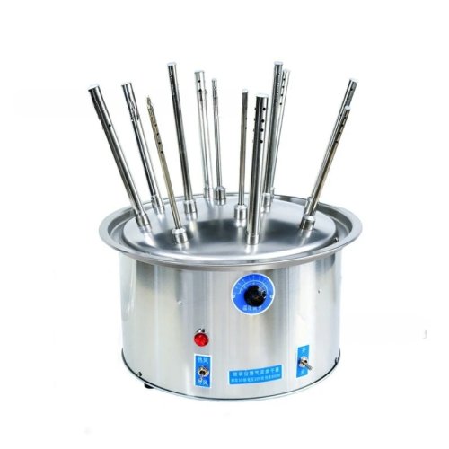 Laboratorium reageerbuisdroogrek, glas/RVS, C-type, 12/20/30 gaten