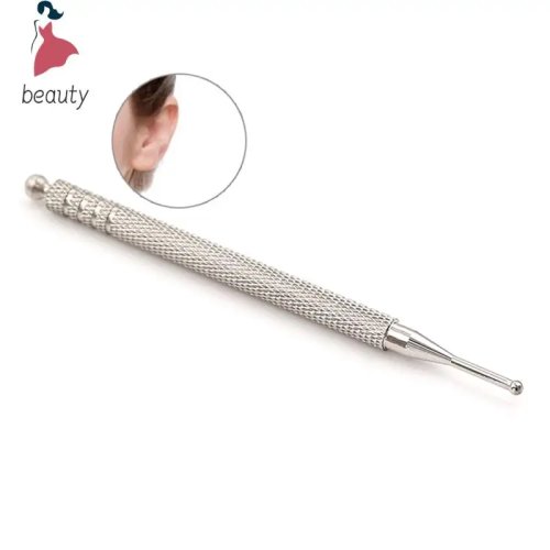 Pluma de acupuntura auricular de acero inoxidable para masaje de reflexología del oído