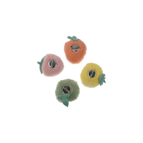 Schattige handgemaakte fruit broche – Avocado en aardbei, kledingaccessoire voor tieners