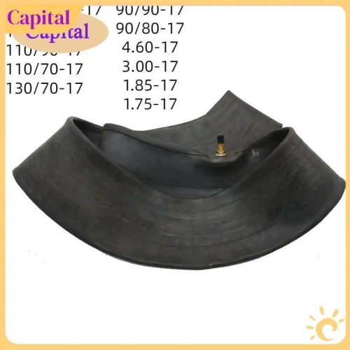 Câmaras de ar para mota - 100/90-17, 100/70-17, 130/70-17, 90/80-17, 1.85-17, 110/90-17 - Válvula reta de borracha