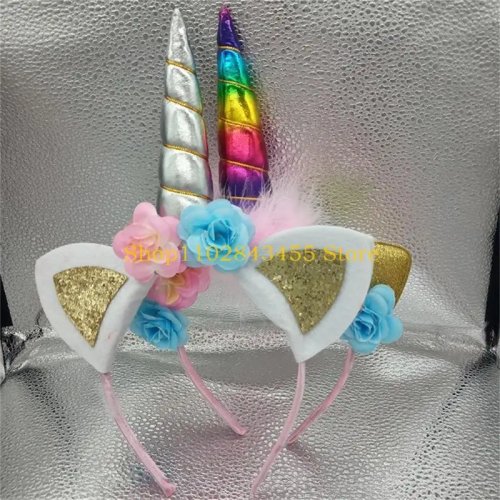 Accesorio de Cabeza de Unicornio Halloween Fiesta Disfraz Adulto