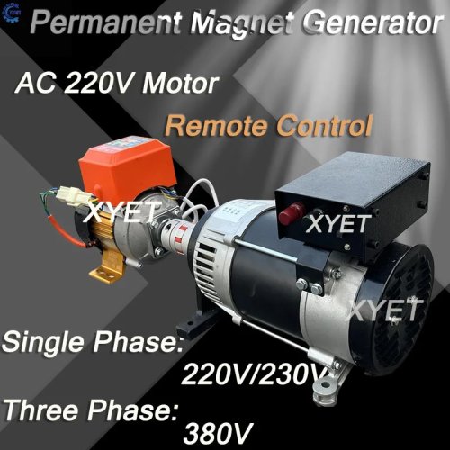 Gerador de ímanes permanentes de alta frequência 10KW 20KW 220V 230V 380V, kit alternador exterior com motor CA sem escovas para fazenda