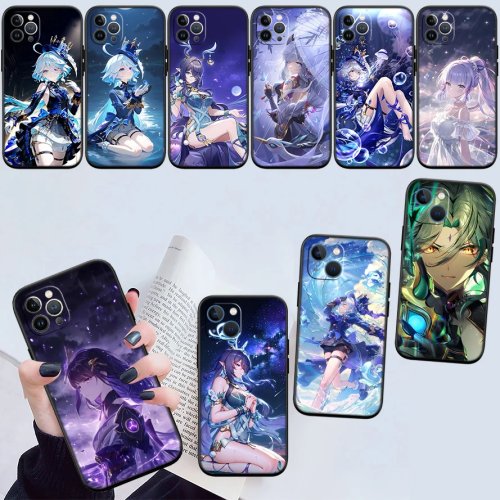 Coque Genshin Impact pour Motorola Edge 60/60s/70, G86, G56, G54, E14, G04S, G45, G64, S30, S50, X30, X40, X50, Pro Power