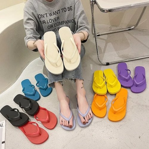 Damen Flip-Flops rutschfest für Sommer & Strand