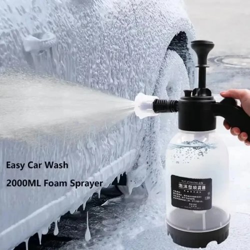 Rociador de espuma para lavar auto 2L de presión manual, también para regar plantas