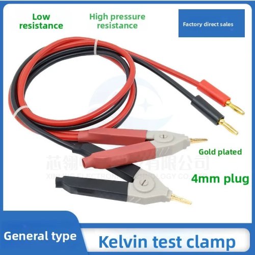 Kabel Uji Tegangan Tinggi 5KV-10KV dengan Klip Buaya Besar dan Steker Banana 4mm