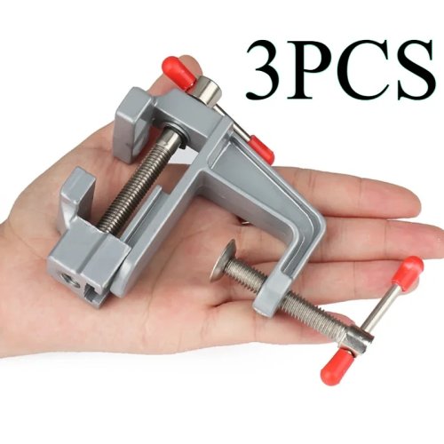 Máy kẹp mini cho nghề kim hoàn - 3.5 inch nhôm, kẹp bàn với hàm phẳng