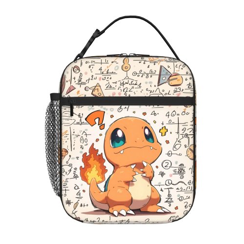 Tas Makan Siang Pokemon, Ritsleting, Bisa Dipakai Ulang, untuk Bekal Sekolah