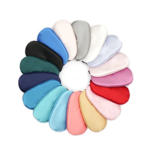 Damen Schlafmaske aus Satin, tragbar für Reisen, Augenmaske zum Schlafen und Ausruhen