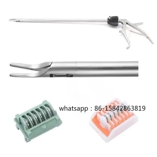 Laparoscopic Titanium Clip Applier Single Action Surgical Forceps with Ligation Clips, 5mm/10mm Hemostatic Clamping Instrument
