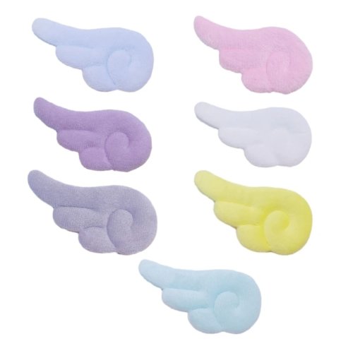 10pcs Klip Rambut Sayap Malaikat Bulu, Aksesori DIY untuk Pakaian & Gantungan Kunci, Perlengkapan Perhiasan DIY Bulu Dua Sisi
