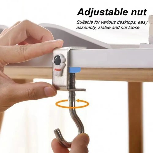 Adjustable Christmas Stocking Holder Hook for Fireplace Mantel – Heavy Duty Wreath Hanger, 8-12cm