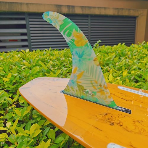 Płetwa ogonowa do surfingu CFINE wysokiej jakości Green Forest 9-10 cali z włókna szklanego longboard rekin akcesorium