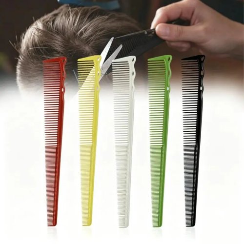 Peigne de coiffeur antistatique à double densité, léger en plastique, idéal pour les voyages et les déplacements professionnels