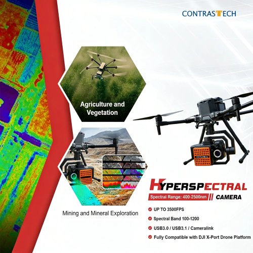 Kamera Hiperspektral USB 400-1700nm 100Hz untuk Deteksi Kebocoran dalam Kemasan