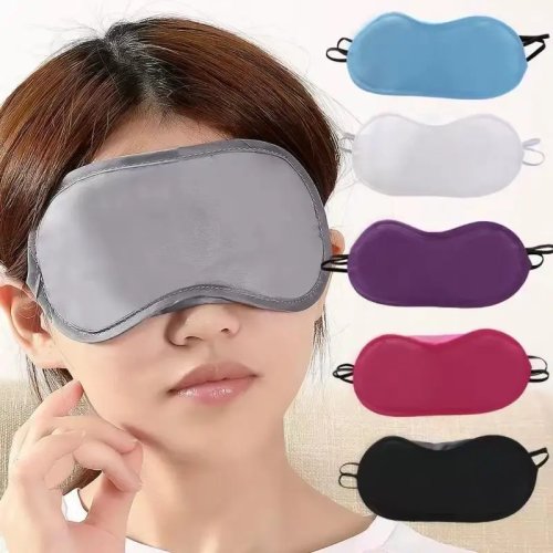 Máscara para Dormir, Bloquea la Luz, Textura Sedosa, Correa Ajustable, Multicolor, para Viaje y Oficina