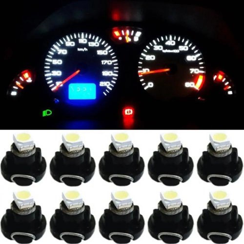 Універсальна світлодіодна лампа T3 12V 1210 1SMD для панелі приладів автомобіля, лампа W3W