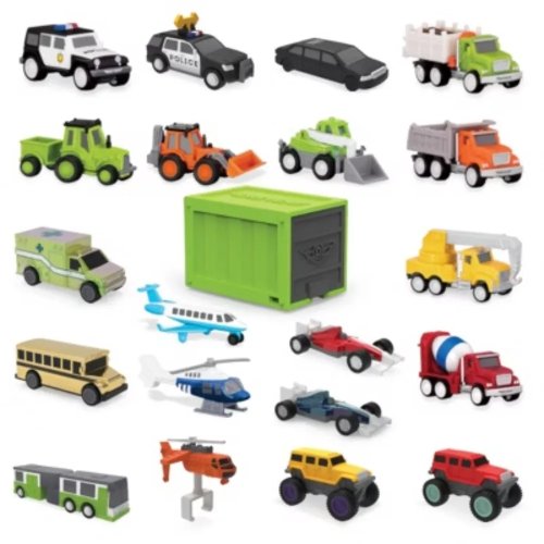 Set Mainan Mini Kendaraan Battat – Pocket Series Blind: Fokus Pendidikan pada Keterampilan Motorik, Set Mobil Plastik