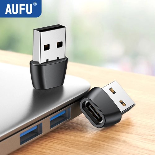Adaptor OTG USB ke USB-C, Male ke Female untuk MacBook Xiaomi Samsung S21