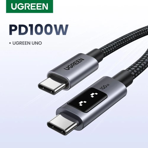 Cáp sạc nhanh UGREEN UNO 100W USB-C sang USB-C cho iPhone 15/16/17, Samsung, Xiaomi, MacBook