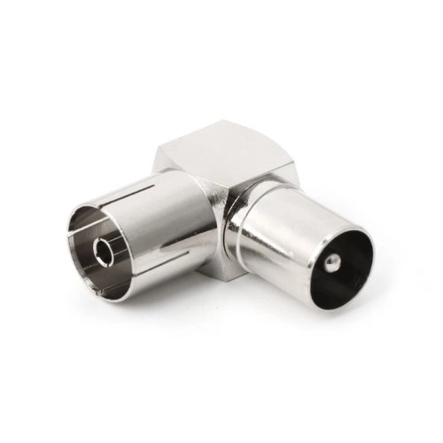 Adaptateur d'antenne 90°, RF coaxial, femelle vers mâle, connecteur