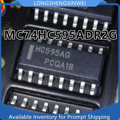 1 قطعة MC74HC595ADR2G HC595AG سجل الإزاحة IC، SOP-16 SMD