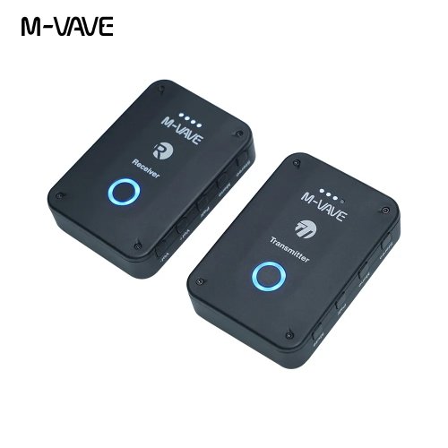 M-vave 2.4G Sistem Monitor In-Ear Nirkabel WP-9, Transmitter Receiver Isi Ulang dengan Kontrol Volume