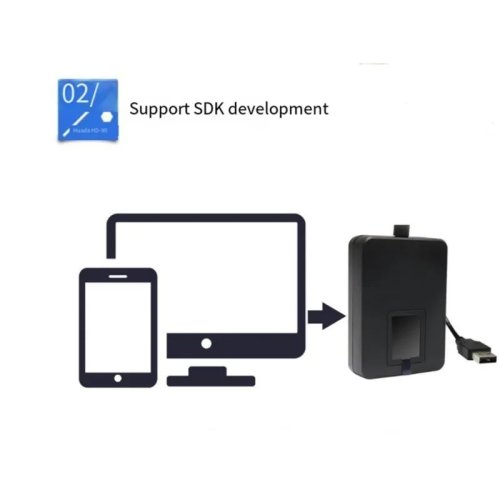 Smartec ST-FE200 USB Fingerprint Scanner – Biometric Security, 500 DPI, Compact Design for Windows