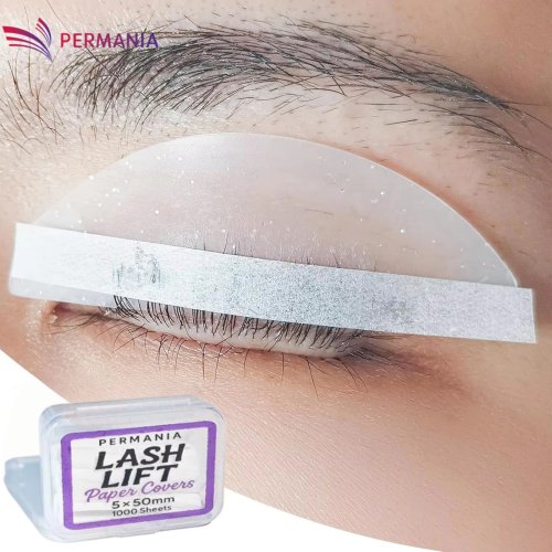 PERMANIA 1000 uds. Papel para Perm de Pestañas, Film de Lifting con Queratina, Papel de Presión para Curling y Fijación