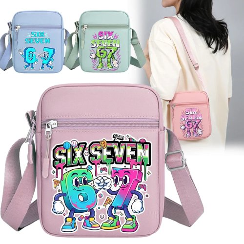 Bolso bandolera con estampado Brainrot 2026, unisex para hombre y mujer, regalo fashion