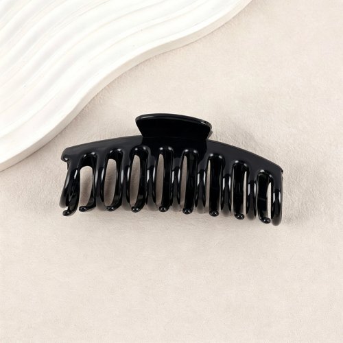 Fermaglio a molla a coda di squalo fashion, taglia grande, antiscivolo, molletta per capelli in plastica per donna, accessorio per acconciature quotidiane e feste