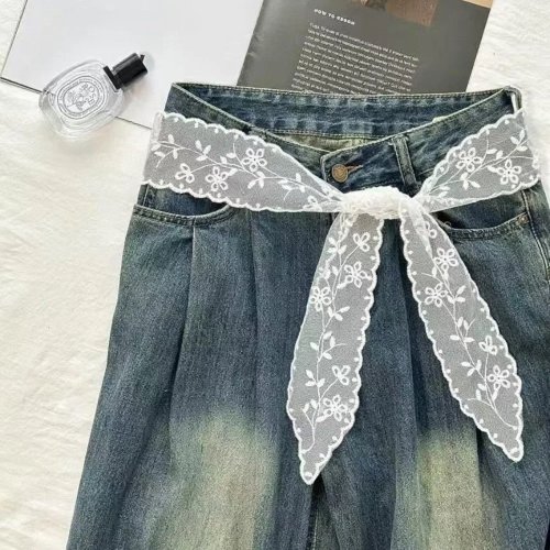 Dây lưng ren trắng ngọt ngào cho nữ – Phụ kiện thời trang cho quần jean, váy và khăn quàng