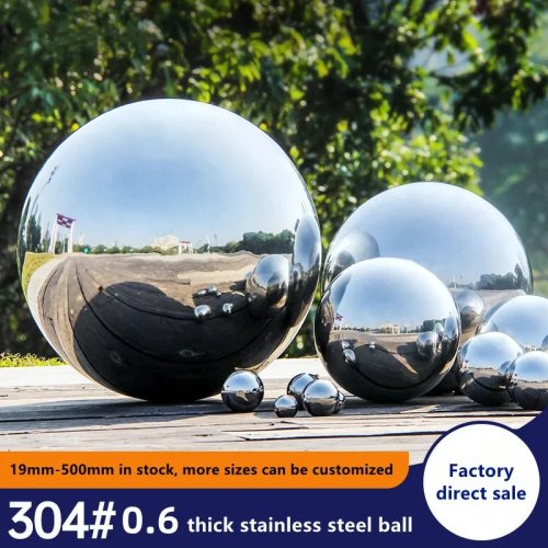 스테인리스 미러 정원 장식 볼 16mm-550mm 중공 연못 부유 구