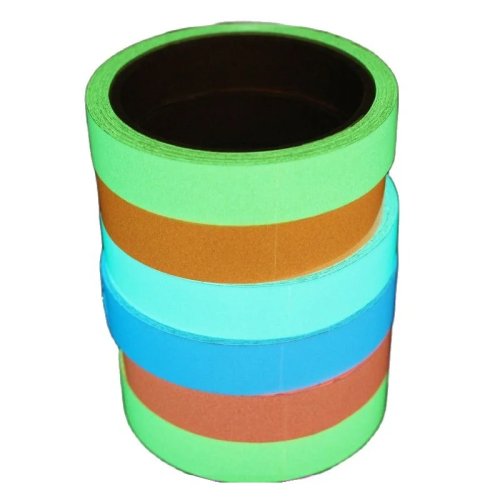 Ruban de sécurité lumineux fluorescent auto-adhésif 2cm/3cm/4cm/5cm