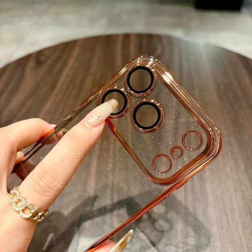 Coque Transparente Pailletée pour iPhone 17 Air/16/15/14 Plus/13/12/11 Pro Max - Housse de Protection PC Armor Robuste