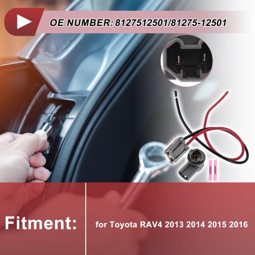 Cablaggio portalampada luce posteriore UXCELL per Toyota RAV4 2013 2014 2015 2016 N.8127512501