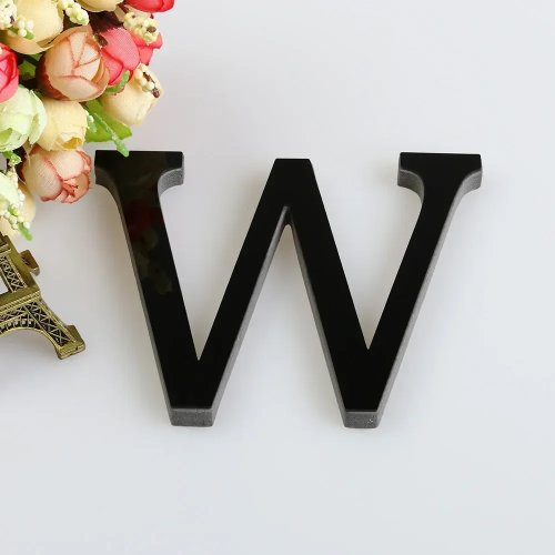 26 Chữ Cái Decal Dán Tường 3D Gương Acrylic DIY - Trang Trí Nhà, Tiệc, Đám Cưới, Giáng Sinh, Retro