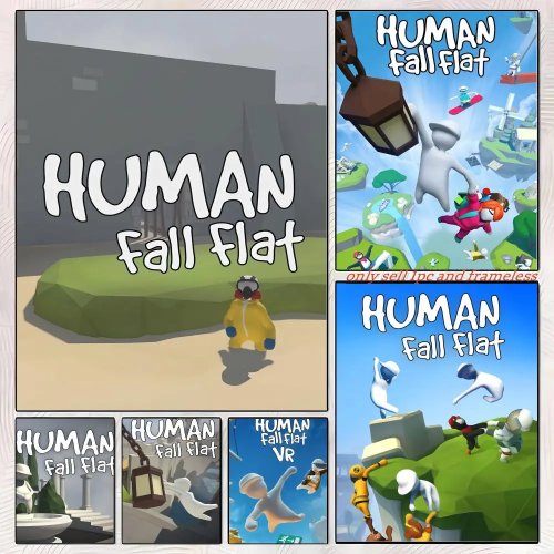 Tranh dán tường game Human Fall Flat – Trang trí phòng ngủ và phòng khách