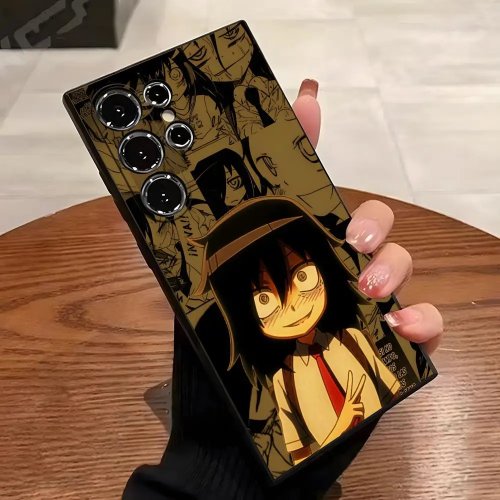 Watamote Tomoko Kuroki Handyhülle für Samsung S25 Edge S24 S23 S22 S21 S20 Ultra Plus FE Galaxy A54 A53 A34 A25 A16