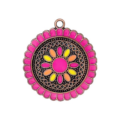 Vintage Bohemian kleurrijke emaille hangers voor DIY sieraden maken - oorbellen, kettingen, bedels
